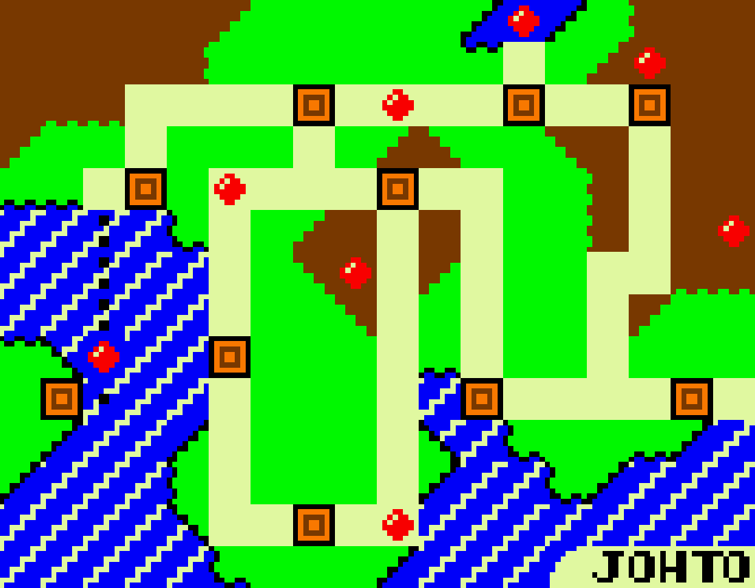 Johto Originalkarte